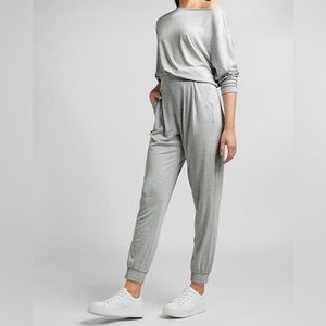 Express Super High Waisted Joggers/Lounge Pants, Women’s XL, Silver Heather Gray